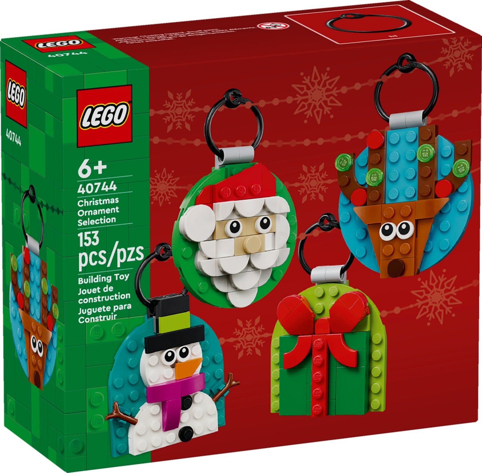 Se revela la selección de adornos navideños LEGO (40744)