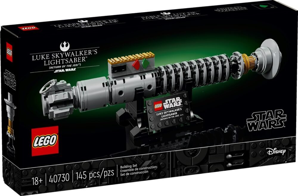 Se revela el sable de luz de Luke Skywalker de LEGO Star Wars (40730) GWP