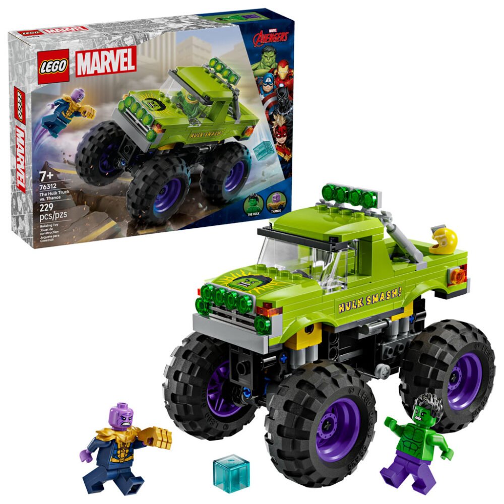 Se revela el camión LEGO Marvel Hulk contra Thanos (76312)