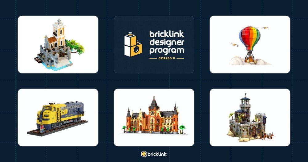 Se anuncian los sets de la serie 8 del programa de diseño BrickLink